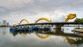 The Dragon Bridge is a bridge over the River HÃÂ n at Da Nang, Vietna